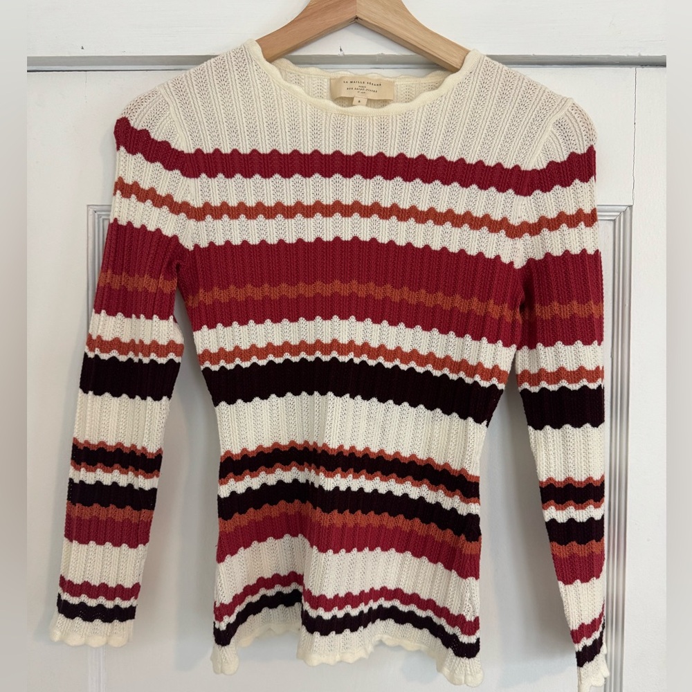 Sezane Multi-Color Knit Top - Size S